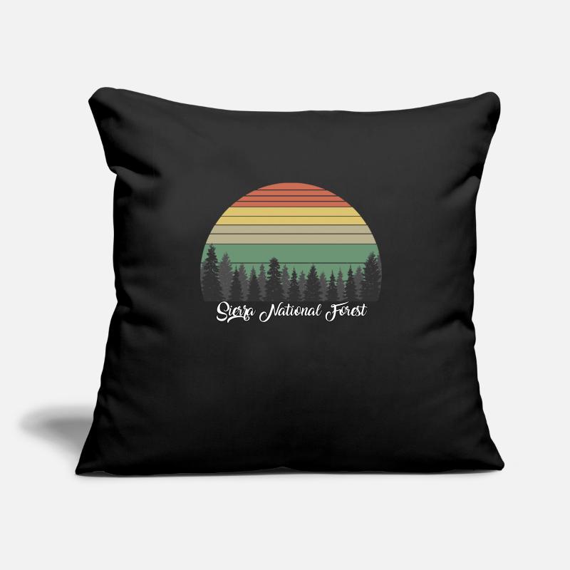 Forêt nationale de Sierra Housse de coussin décorative 45 x 45 cm