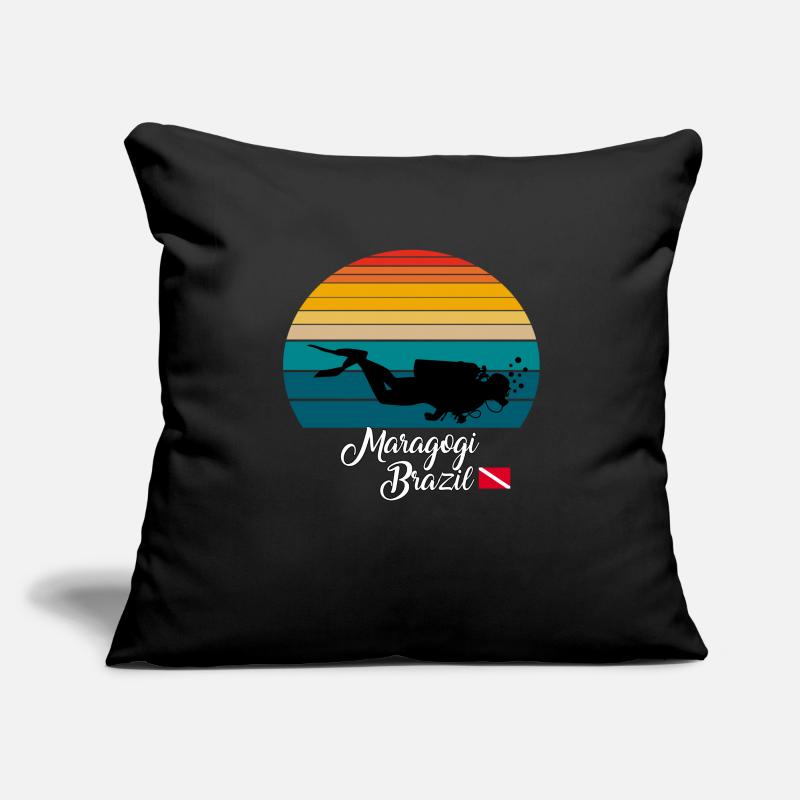 Maragogi Brésil Plongée Housse de coussin décorative 45 x 45 cm