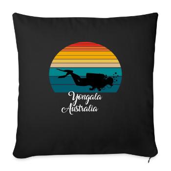 Yongala Australia Diving - Sofakissenbezug 45 x 45 cm - Schwarz - Vorne
