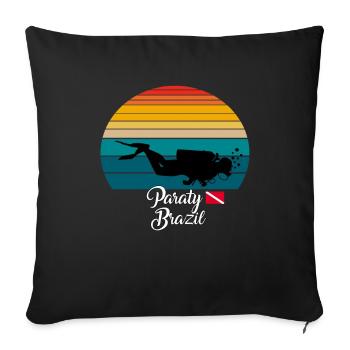 Paraty Brazil Diving - Sofakissenbezug 45 x 45 cm - Schwarz - Vorne