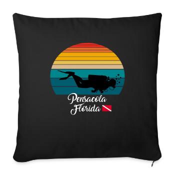 Pensacola Florida Diving - Sofakissenbezug 45 x 45 cm - Schwarz - Vorne