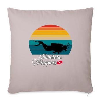 Tubbataha Philippines Diving - Sofakissenbezug 45 x 45 cm - helles Taupe - Vorne