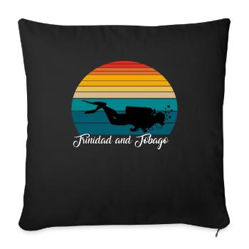Trinidad et Tobago Plongée sous-marine Poison - Housse de coussin décorative 45 x 45 cm - noir - Devant