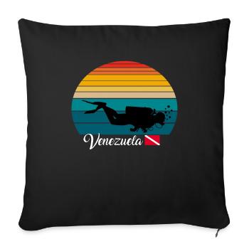 Venezuela Scuba Diving Gift - Sofakissenbezug 45 x 45 cm - Schwarz - Vorne