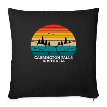 Carrington Falls Australia - Sofakissenbezug 45 x 45 cm - Schwarz - Vorne
