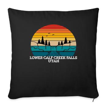 Lower Calf Creek Falls Utah - Sofakissenbezug 45 x 45 cm - Schwarz - Vorne