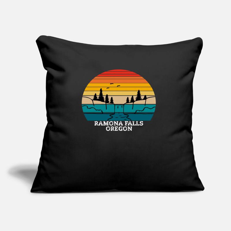 Ramona Falls Oregon Housse de coussin décorative 45 x 45 cm
