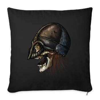 Viking - Housse de coussin décorative 45 x 45 cm - noir - Devant