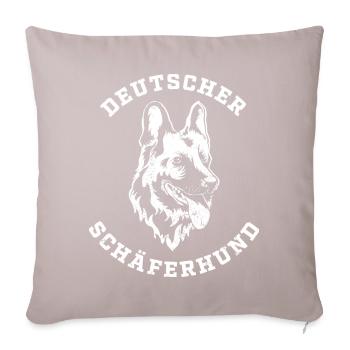 Schäferhund - Sofakissenbezug 45 x 45 cm - helles Taupe - Vorne