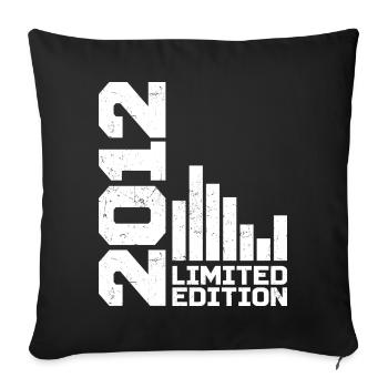 Vintage 2012 Geburtstagsgeschenk 2012 Baujahr 2012 - Sofakissenbezug 45 x 45 cm - Schwarz - Vorne