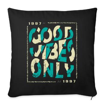 1997 Birthday 1997 Vintage 1997 Gift 1997 - Sofa pillowcase 17,3'' x 17,3'' (45 x 45 cm) - black - Front