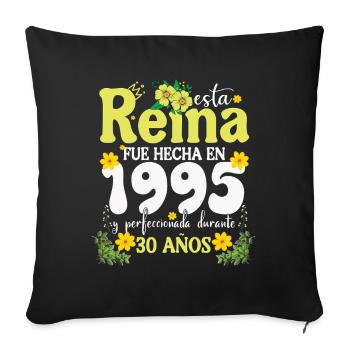30 Year 1995 Vintage Retro Birthday Gift - Sofa pillowcase 17,3'' x 17,3'' (45 x 45 cm) - black - Front