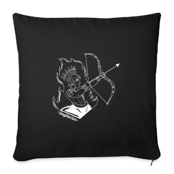 Sagittarius zodiac sign * sagittarius * gift - Sofa pillowcase 17,3'' x 17,3'' (45 x 45 cm) - black - Front