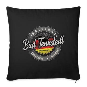 Allemagne d’origine Thuringe Bad Tennstedt - Housse de coussin décorative 45 x 45 cm - noir - Devant