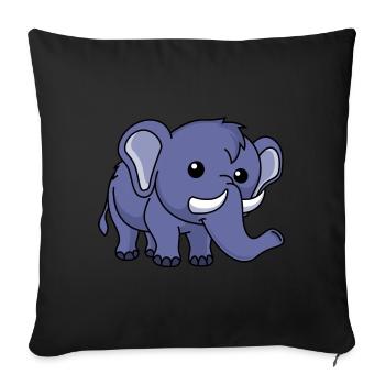 Mammoth Comic Animal - Housse de coussin décorative 45 x 45 cm - noir - Devant