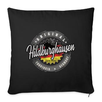 Original Germany Thüringen Hildburghausen - Sofakissenbezug 45 x 45 cm - Schwarz - Vorne