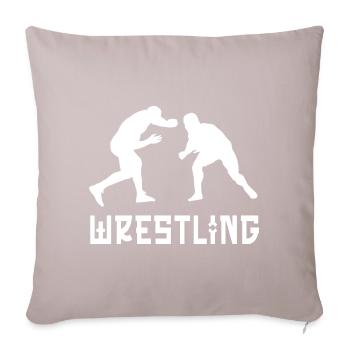 Wrestling - Sofa pillowcase 17,3'' x 17,3'' (45 x 45 cm) - light taupe - Front
