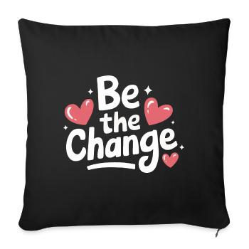 Altruisme Don désintéressé Donner d’école - Housse de coussin décorative 45 x 45 cm - noir - Devant