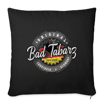 Allemagne d’origine Thuringe Bad Tabarz - Housse de coussin décorative 45 x 45 cm - noir - Devant