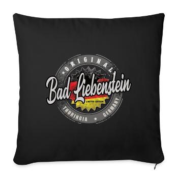 Allemagne d’origine Thuringe Bad Liebenstein - Housse de coussin décorative 45 x 45 cm - noir - Devant
