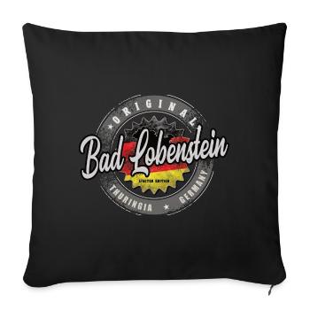 Allemagne d’origine Thuringe Bad Lobenstein - Housse de coussin décorative 45 x 45 cm - noir - Devant