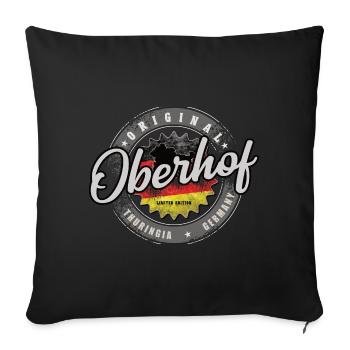 Original Germany Thüringen Oberhof - Sofakissenbezug 45 x 45 cm - Schwarz - Vorne