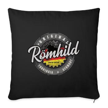 Original Germany Thüringen Röhmhild - Sofakissenbezug 45 x 45 cm - Schwarz - Vorne