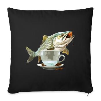 Tarpon Kaffee - Sofakissenbezug 45 x 45 cm - Schwarz - Vorne