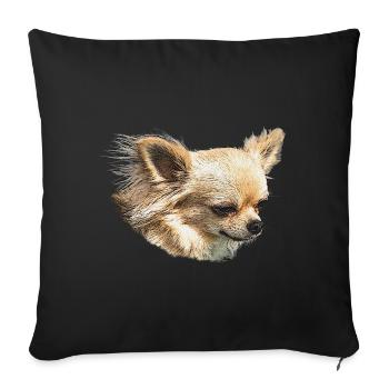 chihuahua, kleine hunde - Sofakissenbezug 45 x 45 cm - Schwarz - Vorne