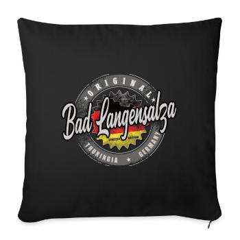 Allemagne d’origine Thuringe Bad Langensalza - Housse de coussin décorative 45 x 45 cm - noir - Devant