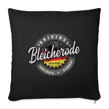 Original Germany Thüringen Bleicherode - Sofakissenbezug 45 x 45 cm - Schwarz - Vorne