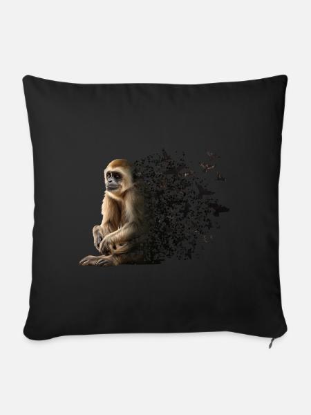 Gibbon - Sofakissenbezug 45 x 45 cm - Schwarz