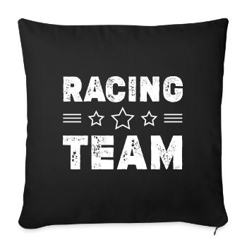 Racing Team - Sofa pillowcase 17,3'' x 17,3'' (45 x 45 cm) - black - Front