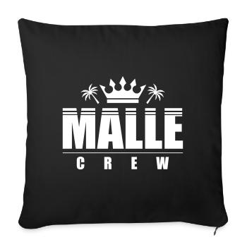 Malle Crew - Sofakissenbezug 45 x 45 cm - Schwarz - Vorne