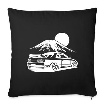 R32 Silhouette Gift JDM Motorsport Japan Car - Sofa pillowcase 17,3'' x 17,3'' (45 x 45 cm) - black - Front
