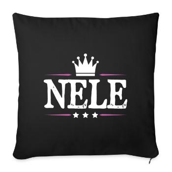 Jennifer - Sofa pillowcase 17,3'' x 17,3'' (45 x 45 cm) - black - Front
