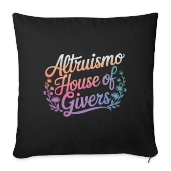 Altruismo Selfless Giving Giving School Spirit - Sofa pillowcase 17,3'' x 17,3'' (45 x 45 cm) - black - Front