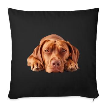 Vizsla - Sofa pillowcase 17,3'' x 17,3'' (45 x 45 cm) - black - Front