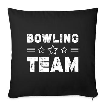 Bowling Team - Sofakissenbezug 45 x 45 cm - Schwarz - Vorne