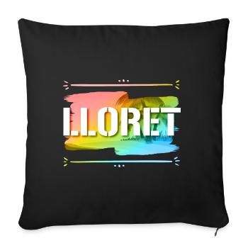 Lloret De Mar - Sofakissenbezug 45 x 45 cm - Schwarz - Vorne
