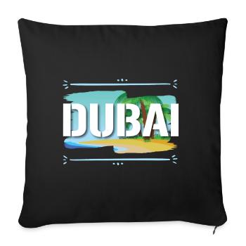 Dubai - Sofa pillowcase 17,3'' x 17,3'' (45 x 45 cm) - black - Front