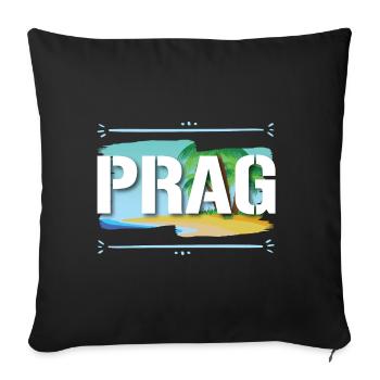 Prague - Sofa pillowcase 17,3'' x 17,3'' (45 x 45 cm) - black - Front