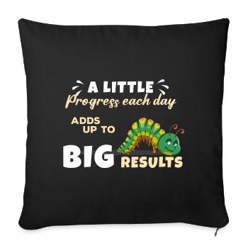 Chenille - Housse de coussin décorative 45 x 45 cm - noir - Devant