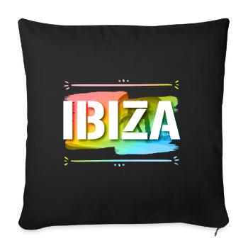 Ibiza - Housse de coussin décorative 45 x 45 cm - noir - Devant