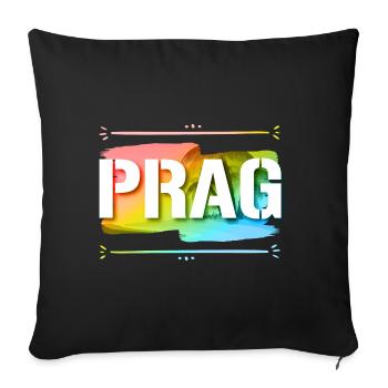 Prague - Sofa pillowcase 17,3'' x 17,3'' (45 x 45 cm) - black - Front