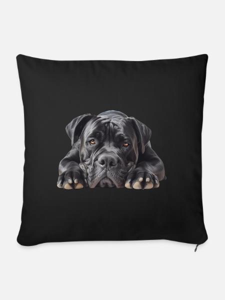 Cane corso - Housse de coussin décorative 45 x 45 cm - noir
