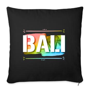 Bali - Sofa pillowcase 17,3'' x 17,3'' (45 x 45 cm) - black - Front