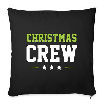 Christmas Crew - Sofa pillowcase 17,3'' x 17,3'' (45 x 45 cm) - black - Front