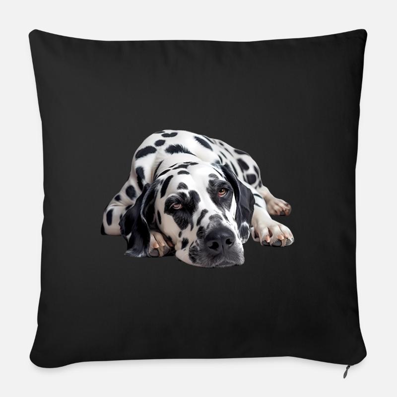 Dalmate - Housse de coussin décorative 45 x 45 cm - noir