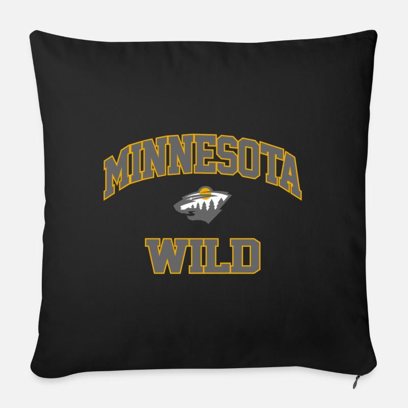 Minnesota Graphic Minnesota Wild - Housse de coussin décorative 45 x 45 cm - noir